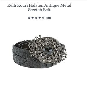 Kelli Kouri Halston Antique Metal Stretch Belt